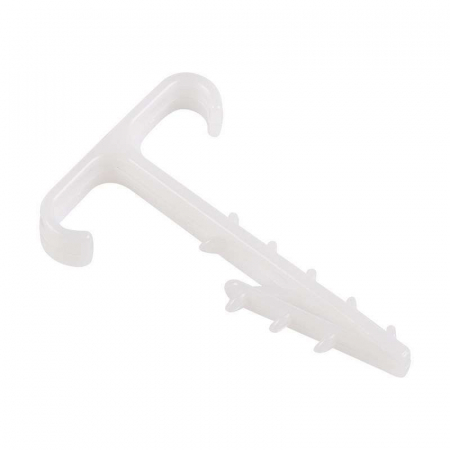 Дюбель-хомут Т-образный для двух плоских кабелей 2х12 КФ (уп.100шт) Rexant 07-4615 Дюбель-хомут Т-образный для двух плоских кабелей 2х12 КФ (уп.100шт) Rexant 07-4615