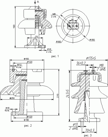 Опорно-штыревые изоляторы (изоляторы ОНШ)