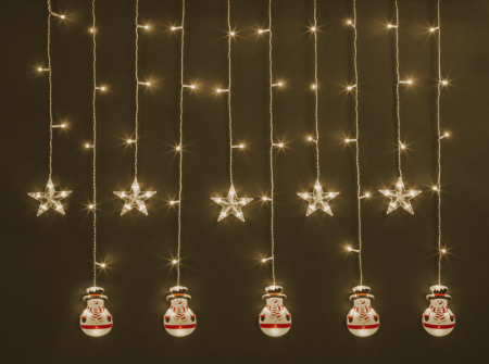 Гирлянда светодиодная "Бахрома" "Звезды и снеговики" 95 024 NGF-D037-01 3х0.6м WW IP20 Navigator 95024 Гирлянда светодиодная "Бахрома" "Звезды и снеговики" 95 024 NGF-D037-01 3х0.6м WW IP20 Navigator 95024