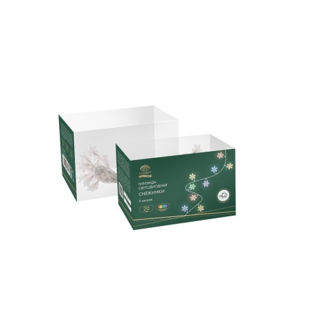 Гирлянда светодиодная "Снежинки" большие 5м 20LED мульти (RG/RB) IP20 230В мигание провод прозр. Neon-Night 304-024 Гирлянда светодиодная "Снежинки" большие 5м 20LED мульти (RG/RB) IP20 230В мигание провод прозр. Neon-Night 304-024