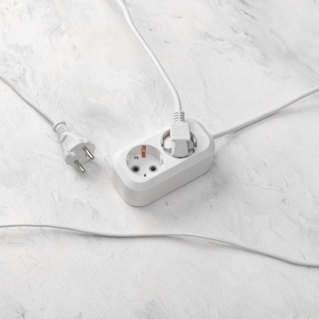 Удлинитель 2х1.5м с заземл. 3х0.75 бел. PROCONNECT 13-4202 Удлинитель 2х1.5м с заземл. 3х0.75 бел. PROCONNECT 13-4202