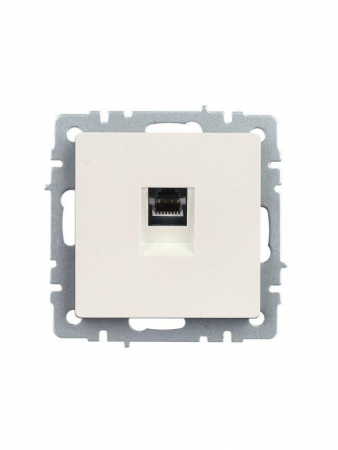 Розетка компьютерная СП RJ45 кат.5E BRITE РК10-БрЖ механизм жемчуж. IEK BR-K10-1-K36 Розетка компьютерная СП RJ45 кат.5E BRITE РК10-БрЖ механизм жемчуж. IEK BR-K10-1-K36