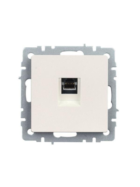 Розетка компьютерная СП RJ45 кат.5E BRITE РК10-БрЖ механизм жемчуж. IEK BR-K10-1-K36 Розетка компьютерная СП RJ45 кат.5E BRITE РК10-БрЖ механизм жемчуж. IEK BR-K10-1-K36