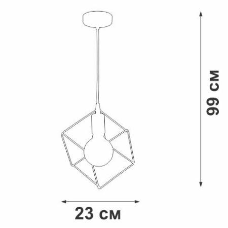 Подвес 1xE27 макс. 40Вт Vitaluce V4557-1/1S Подвес 1xE27 макс. 40Вт Vitaluce V4557-1/1S