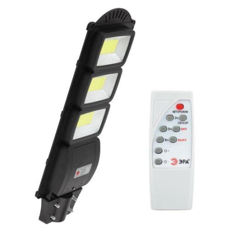 Светильник 60Вт 5000К IP65 1100лм консольный на солнечной батарее COB с датчиком движения ПДУ Эра Б0046795