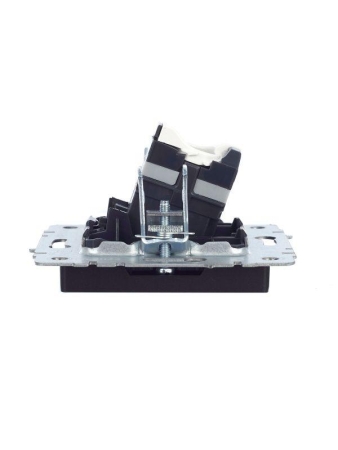 Розетка компьютерная СП RJ45 кат.5E BRITE РК10-БрЧ механизм черн. IEK BR-K10-1-K02 Розетка компьютерная СП RJ45 кат.5E BRITE РК10-БрЧ механизм черн. IEK BR-K10-1-K02
