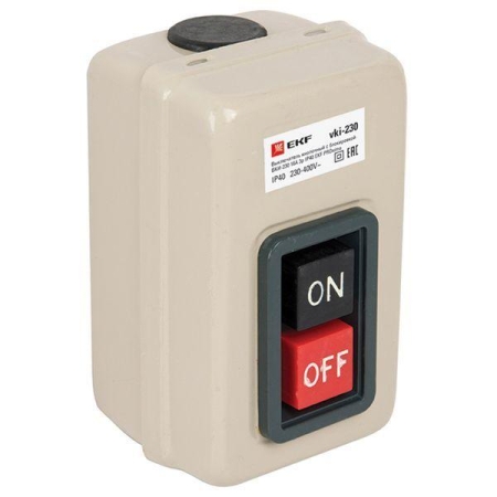Выключатель кнопочный с блокировкой ВКИ-230 3п 16А IP40 PROxima EKF vki-230 Выключатель кнопочный с блокировкой ВКИ-230 3п 16А IP40 PROxima EKF vki-230