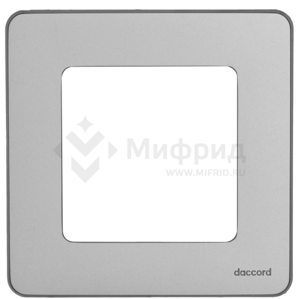 Рамка 1-м СП Inspiria IP20 алюм. IEK 673932