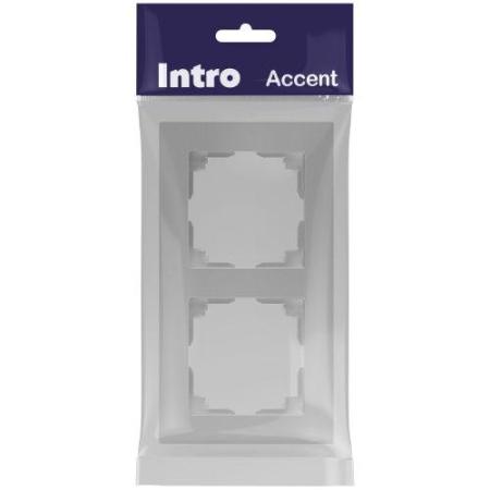 Рамка 2-м СП Accent 6-502-03 алюм. Intro Б0063755 Рамка 2-м СП Accent 6-502-03 алюм. Intro Б0063755