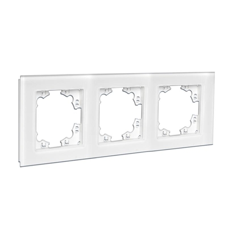 Рамка 3-м Афина стеклянная бел. UNIVersal 2244 Рамка 3-м Афина стеклянная бел. UNIVersal 2244
