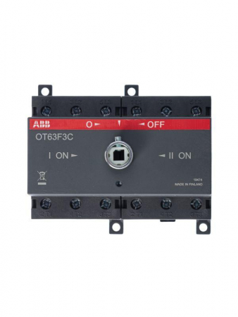 Рубильник реверсивный OT63F3C 63А (45А AC23) ABB 1SCA105338R1001 Рубильник реверсивный OT63F3C 63А (45А AC23) ABB 1SCA105338R1001