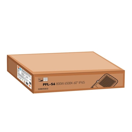 Прожектор светодиодный PFL-S6 800Вт 6500К IP65 60град. ДО с клапаном выравнивания давления закален. стекло Pro+ JazzWay 5047396 Прожектор светодиодный PFL-S6 800Вт 6500К IP65 60град. ДО с клапаном выравнивания давления закален. стекло Pro+ JazzWay 5047396