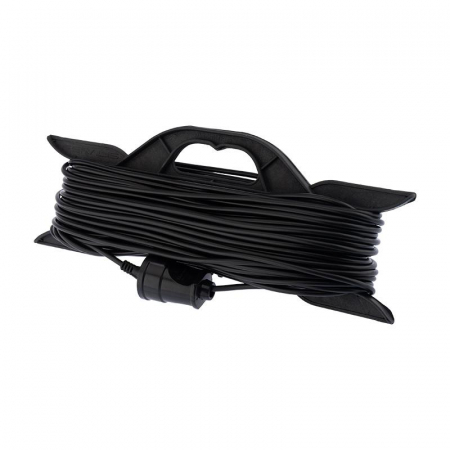 Удлинитель-шнур на рамке ПВС 2х0.75 40м без заземл. 6А 1300Вт IP20 черн. PROCONNECT 11-7104 Удлинитель-шнур на рамке ПВС 2х0.75 40м без заземл. 6А 1300Вт IP20 черн. PROCONNECT 11-7104