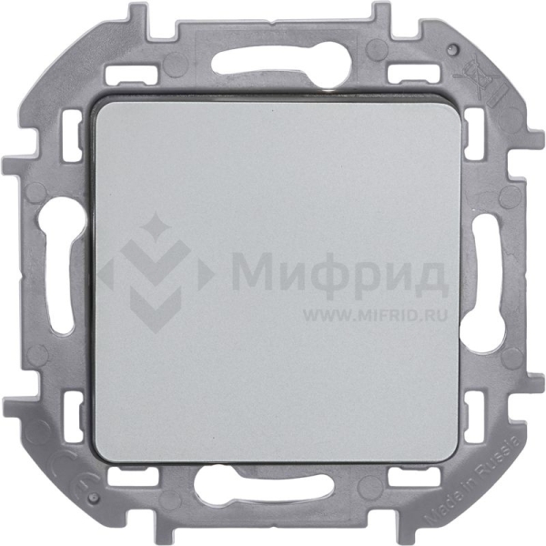 Выключатель 1-кл. 1п 1мод. СП Inspiria 10А IP20 250В 10AX механизм алюм. IEK 673602