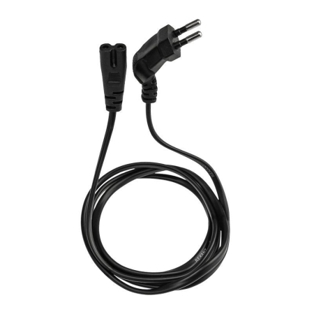 Шнур сетевой вилка угловая-евроразъем С7 кабель 2xх075кв.мм длина 1.5м (PVC пакет) Rexant 11-1104