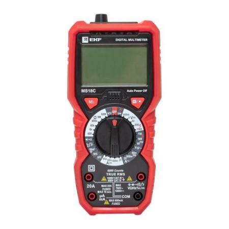 Мультиметр цифровой MS18C Professional EKF In-180701-pm18C Мультиметр цифровой MS18C Professional EKF In-180701-pm18C