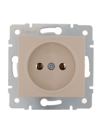 Розетка 1-м СП Karina 16А IP20 без заземл. термопласт механизм крем. LEZARD 707-0388-121B Розетка 1-м СП Karina 16А IP20 без заземл. термопласт механизм крем. LEZARD 707-0388-121B