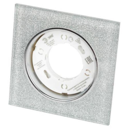 Светильник точечный DK LD50 CH/SHSL GX53 встраив. со светодиод. подсветкой хром серебро ЭРА Б0057471