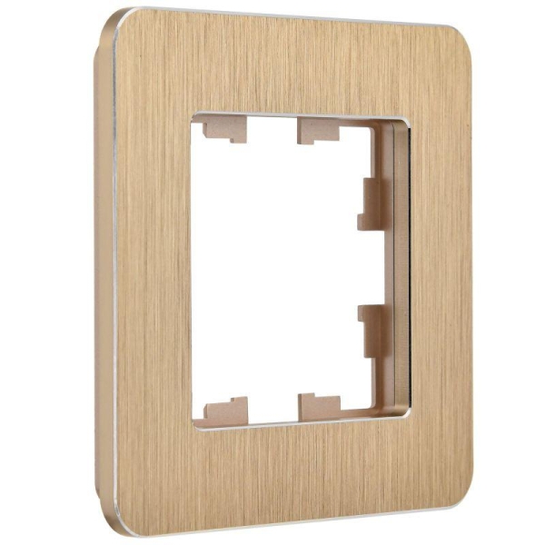 Рамка 1-м BRITE РУ-1-1-Бр метал. шампань RE AL IEK BR-M12-M-21-K37 Рамка 1-м BRITE РУ-1-1-Бр метал. шампань RE AL IEK BR-M12-M-21-K37