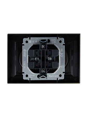 Розетка 2-м СП BRITE РСш12-2-БрТБ 10А в сборе без заземл. защ. шторки бр. IEK BR-R23-10-K45-F Розетка 2-м СП BRITE РСш12-2-БрТБ 10А в сборе без заземл. защ. шторки бр. IEK BR-R23-10-K45-F