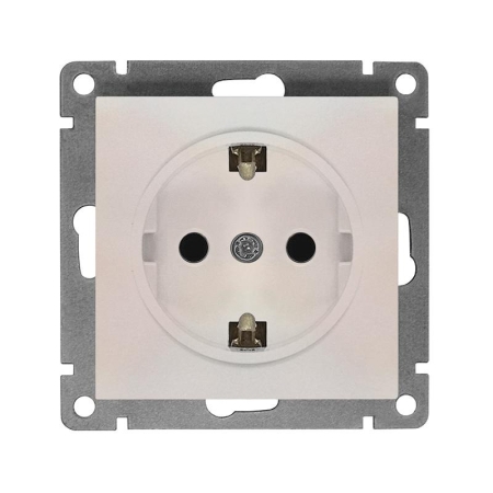Розетка 1-м СП Афина 16А IP20 с заземл. механизм жемчуж. Universal A0028-OBr Розетка 1-м СП Афина 16А IP20 с заземл. механизм жемчуж. Universal A0028-OBr