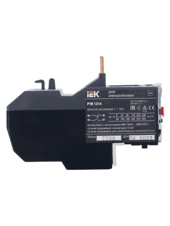 Реле тепл. РТИ 1314 7-10А KARAT IEK DRT10-0007-0010 Реле тепл. РТИ 1314 7-10А KARAT IEK DRT10-0007-0010