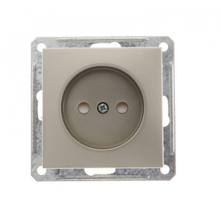 Розетка 1-м СП W59 16А IP20 без заземл. защ. шторки механизм шампань SE RS16-151-4-86 Розетка 1-м СП W59 16А IP20 без заземл. защ. шторки механизм шампань SE RS16-151-4-86