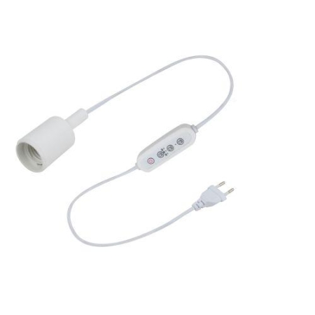 Светильник для растений FITO-Time Holder под лампу Е27 с проводом 1.5м и таймером для фитоламп Эра Б0059882 Светильник для растений FITO-Time Holder под лампу Е27 с проводом 1.5м и таймером для фитоламп Эра Б0059882