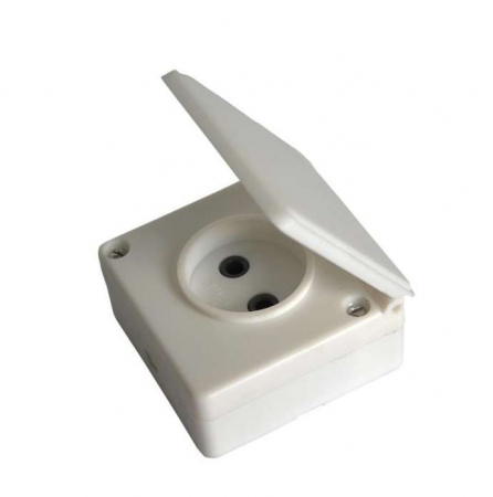 Розетка 1-м ОП 16А IP44 без заземл. бел. БЕЛТИЗ РА 16-004 Розетка 1-м ОП 16А IP44 без заземл. бел. БЕЛТИЗ РА 16-004