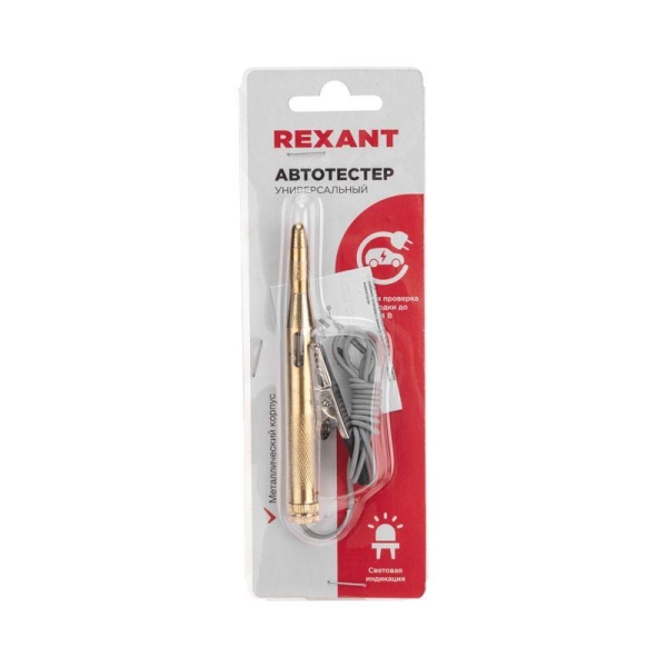 Автотестер универсальный метал. Rexant 16-0103 Автотестер универсальный метал. Rexant 16-0103