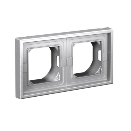 Рамка 2-м ArtGallery IP44 алюм. SE GAL440302 Рамка 2-м ArtGallery IP44 алюм. SE GAL440302