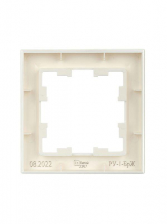 Рамка 1-м BRITE РУ-1-БрЖ жемчуж. IEK BR-M12-K36 Рамка 1-м BRITE РУ-1-БрЖ жемчуж. IEK BR-M12-K36