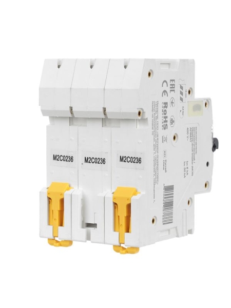 Выключатель автоматический модульный 3п C 2А M06N ARMAT IEK AR-M06N-3-C002