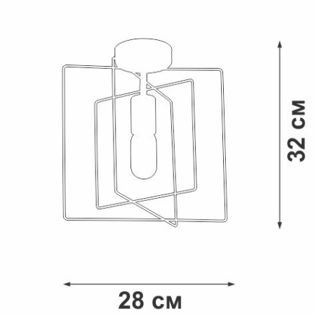 Люстра 1xE27 макс. 40Вт Vitaluce V3793-8/1PL Люстра 1xE27 макс. 40Вт Vitaluce V3793-8/1PL