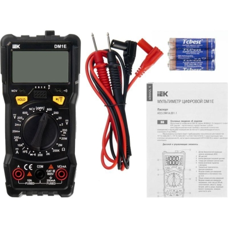 Мультиметр цифровой DM1E ARMA2L 5 IEK A2L5-DM15-01 Мультиметр цифровой DM1E ARMA2L 5 IEK A2L5-DM15-01