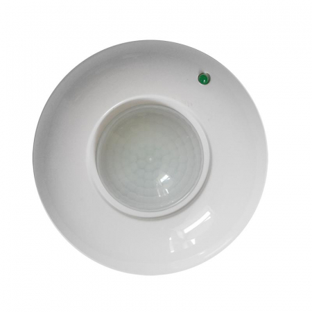 Датчик движения потолочный 8м 1200Вт 7мин бел. IONICH 2201