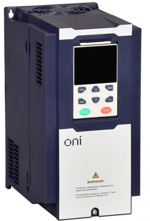 Преобразователь частоты K750 380В 3Ф 5.5-7.5кВт 13-17А ONI K750-33-55N75NTM Преобразователь частоты K750 380В 3Ф 5.5-7.5кВт 13-17А ONI K750-33-55N75NTM