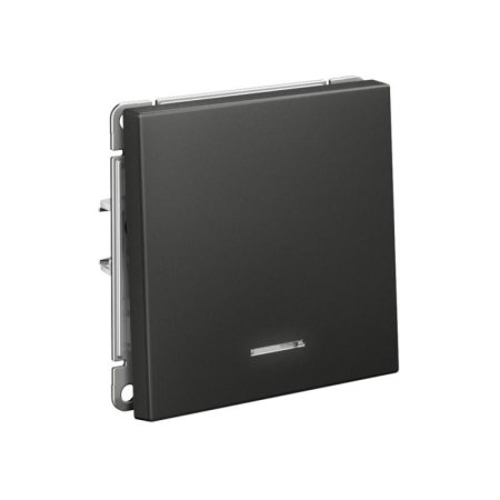 Выключатель 1-кл. ArtGallery (сх. 1а) 10AX с подсветкой механизм базальт SE GAL001413