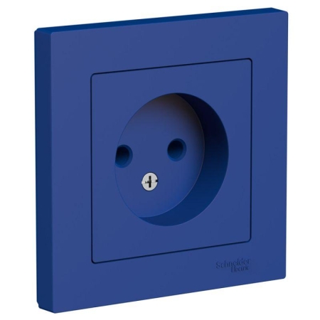 Розетка AtlasDesign 16А без заземл. в сборе аквамарин SE ATN001140 Розетка AtlasDesign 16А без заземл. в сборе аквамарин SE ATN001140