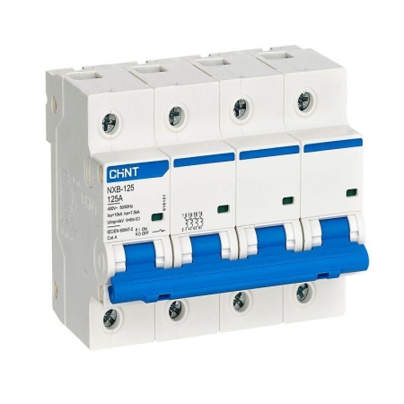Выключатель автоматический модульный 4п C 80А 10кА NXB-125 (R) CHINT 816147
