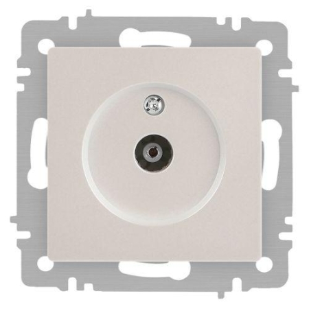 Розетка телевизионная одиночная TV СП Accent 6-301-06 IP20 перламутр. Intro Б0063613 Розетка телевизионная одиночная TV СП Accent 6-301-06 IP20 перламутр. Intro Б0063613