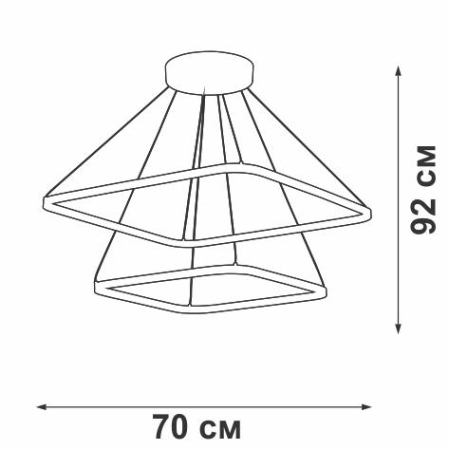Светильник светодиодный LED 91Вт 3900-4200К 4470лм Vitaluce V4617-1/2S Светильник светодиодный LED 91Вт 3900-4200К 4470лм Vitaluce V4617-1/2S