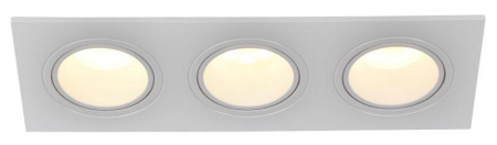 Светильник 4103 встраиваемый 3хMR16 квадрат пласт. бел. IEK LT-UVB0-4103-GU05-3-K01