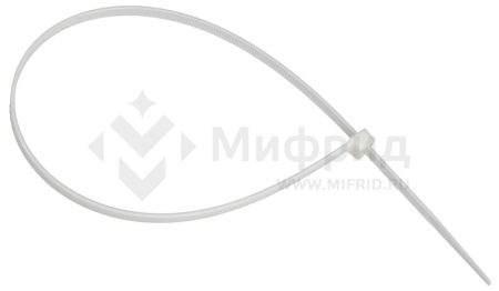 Хомут 4.8х370мм P6.6 самозатухающий бел. (уп.100шт) IEK UHH90-D048-370-100-K01