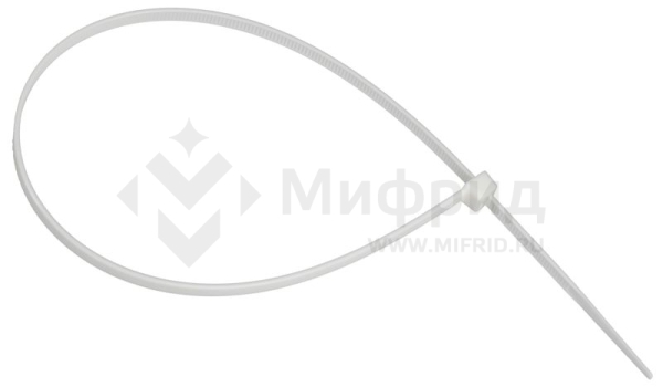Хомут 4.8х370мм P6.6 самозатухающий бел. (уп.100шт) IEK UHH90-D048-370-100-K01
