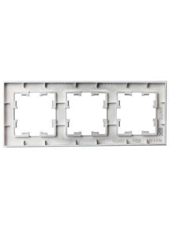 Рамка 3-м BRITE РУ-3-2-Бр стекло маренго матов. IEK BR-M32-G-31-K35