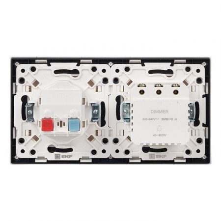 Рамка 2-м Стокгольм бел. с линией цвета черн. PROxima EKF EXM-G-305-10 Рамка 2-м Стокгольм бел. с линией цвета черн. PROxima EKF EXM-G-305-10