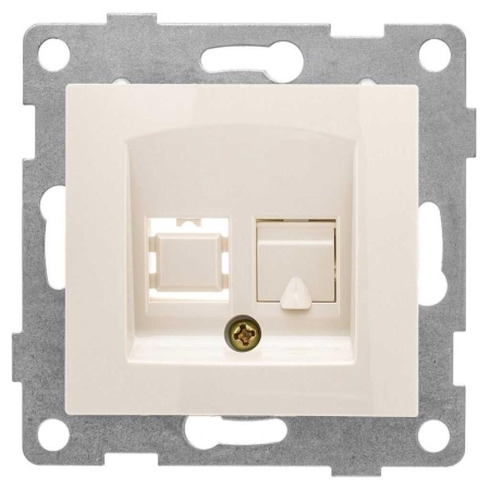 Розетка компьютерная 1-м СП Bravo RJ45 механизм беж. GUSI С10К1-003 Розетка компьютерная 1-м СП Bravo RJ45 механизм беж. GUSI С10К1-003