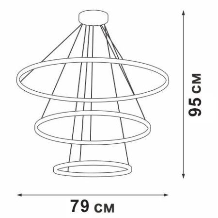 Светильник светодиодный LED 115Вт 3900-4200К 6570лм Vitaluce V4614-1/3S Светильник светодиодный LED 115Вт 3900-4200К 6570лм Vitaluce V4614-1/3S