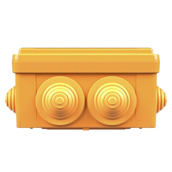 Коробка ответвительная FS 100х100х50мм IP55 5п 450В 20А 10кв.мм с кабельными вводами и клеммниками пластик. DKC FSB11510